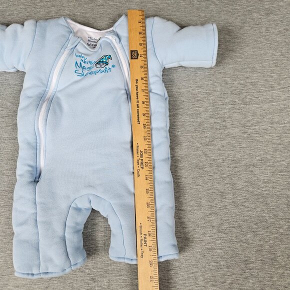 Baby Merlin's Magic Sleepsuit Blue Infant Sleeper Pajama Large 6-9 Mo 18-21 lbs - Picture 6 of 6
